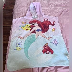 Disney Little Mermaid Hooded Towel